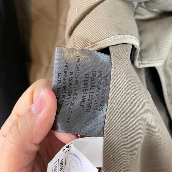 Wilsons Leather Thinsulate lining leather jacket vest 2in1 black mens 2XLT - Picture 14 of 16